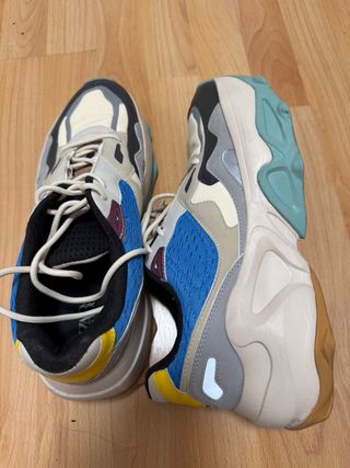 Zapatos Zara Beige y Azul