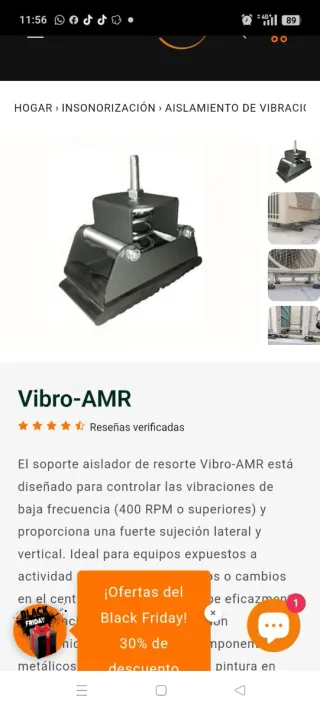 Soportes Vibro-AMR Alpha Acústica