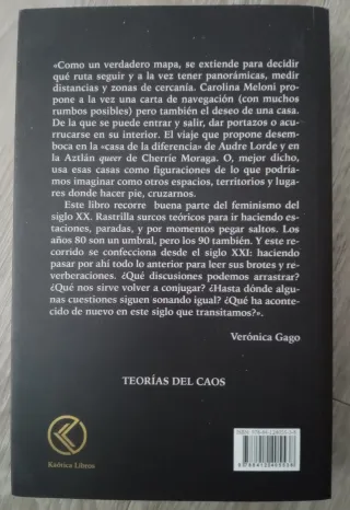 Libro "Feminismos fronterizos". Carolina Meloni.