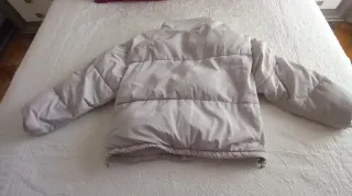 Cazadora acolchada beige mujer Talla M