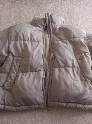 Cazadora acolchada beige mujer Talla M