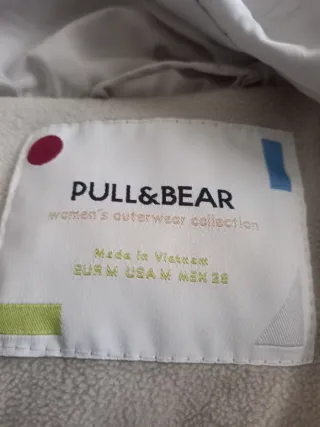 Cazadora acolchada beige mujer Talla M