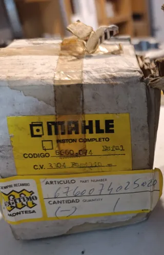 Pistón Mahle 1 segmento Montesa medida 83.6