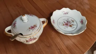 Zuccheriera vintage PG ceramica decorata