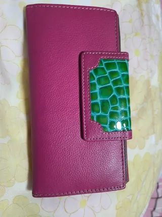 Billetera de mujer rosa