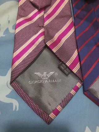 Corbatas Giorgio Armani Rayas