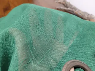 2 Cortinas verdes con ojales