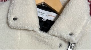 Cazadora blanca borreguito talla L