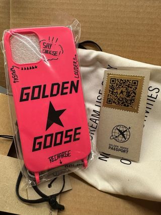Custodia iPhone 12/12 Pro Golden Goose Rosa