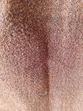 Falda lana marrón detalle frontal