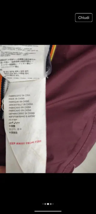 K-Way piumino reversibile viola