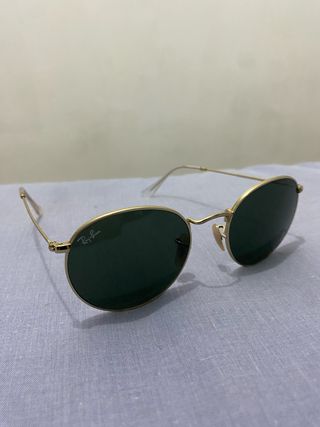 Gafas Ray-Ban Aviador Doradas Lente Verde