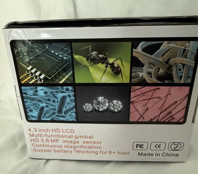 Microscopio Digitale LCD HD 3.6MP 1-600X