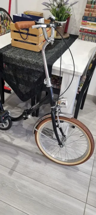 Bicicleta Plegable Italiana Negra