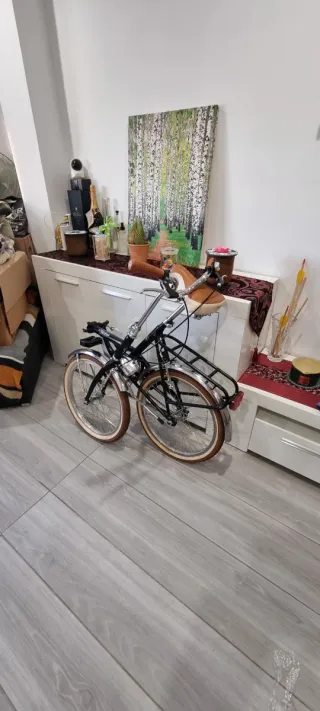 Bicicleta Plegable Italiana Negra