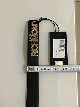 Cintura John Richmond Vera Pelle Oro Nero