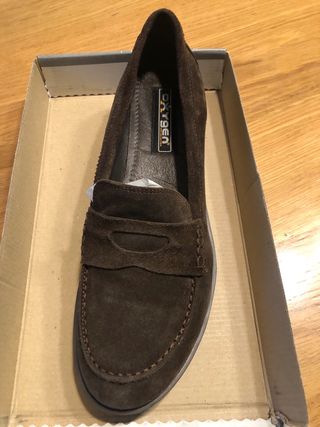 Scarpe donna Oxygen marroni scamosciate