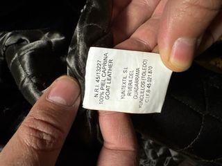 chaqueta marrón 100% piel caprino