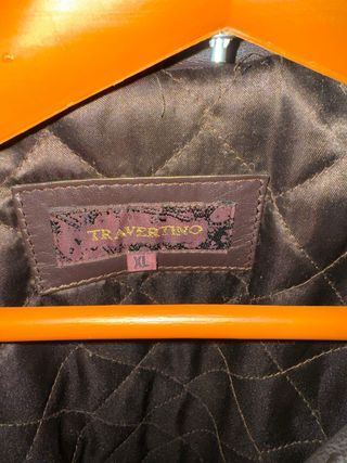 chaqueta marrón 100% piel caprino