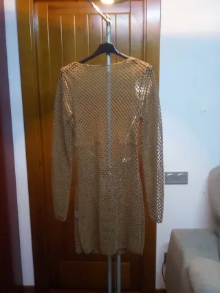 Vestido Malla Marrón Sexy