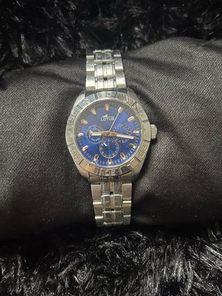 Reloj Lotus Azul y Plateado