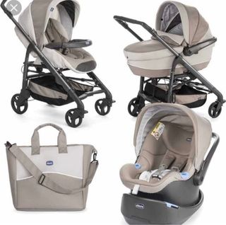 Carro bebé Chicco Trío Love Motion Beige Negro
