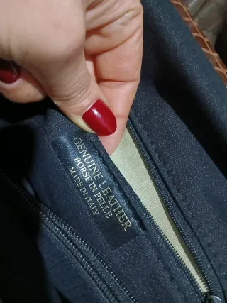 Borsa donna effetto coccodrillo