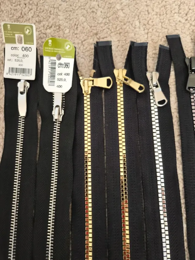 Lote Cremalleras Variadas 108 piezas