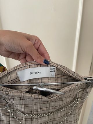 Falda de tablas con cadena