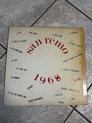 Vinile San Remo 1968