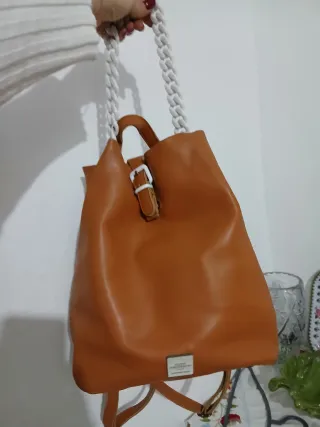 Zaino Marrone e Bianco