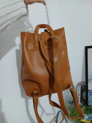 Zaino Marrone e Bianco