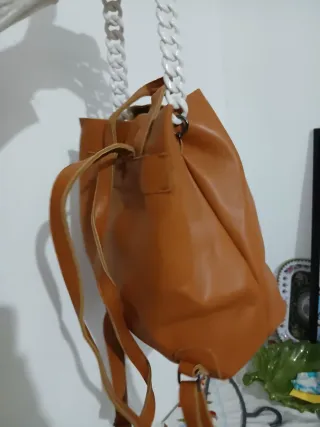 Zaino Marrone e Bianco