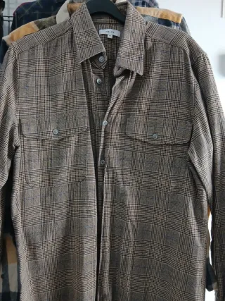 Camisa REISS cuadros marrón Talla M