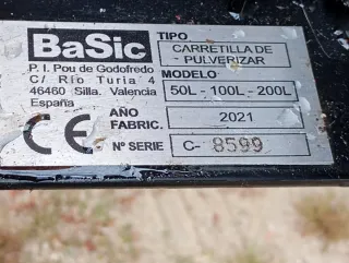 Carretilla fumigadora con enrollador