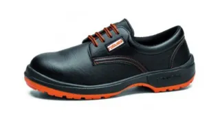 Zapato de trabajo Robusta negro y naranja