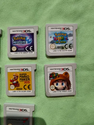 Solo cartuchos Nintendo 3DS originales perfectos
