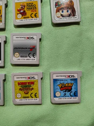 Solo cartuchos Nintendo 3DS originales perfectos