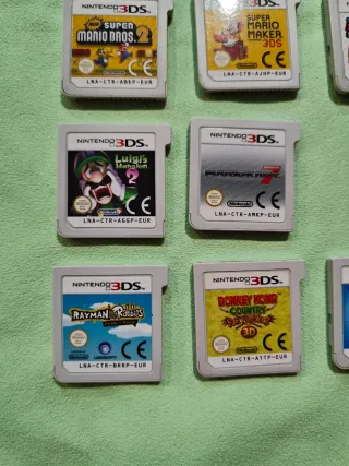 Solo cartuchos Nintendo 3DS originales perfectos