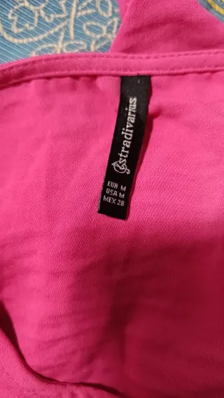 Blusa rosa mangas cortas