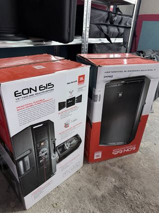 2 Altavoces JBL EON615 15” 1000W. 700 euros total