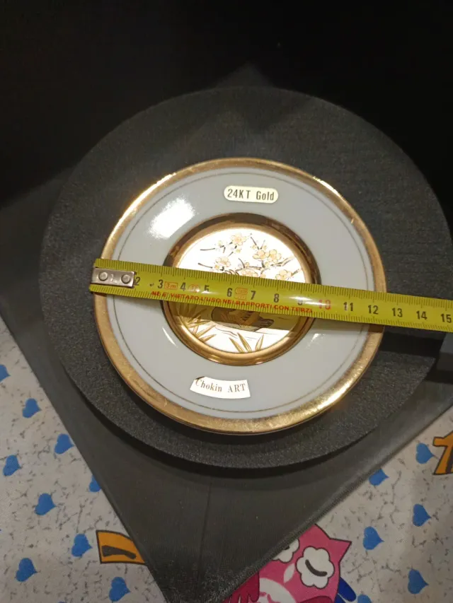 Piattino Chokin 24KT Gold Anatre
