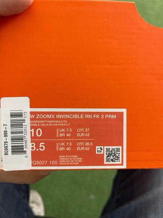 Nike ZoomX Invincible Run 3 Premium Taglia 42