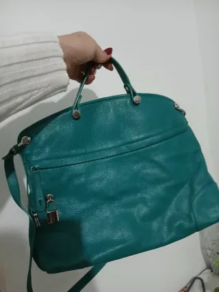 Borsa a mano/spalla color petrolio