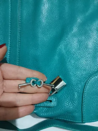 Borsa a mano/spalla color petrolio