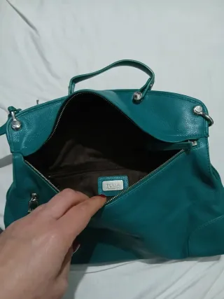 Borsa a mano/spalla color petrolio