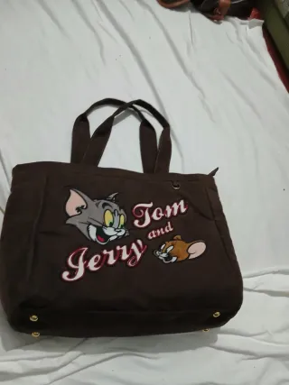 Borsa Tom & Jerry marrone