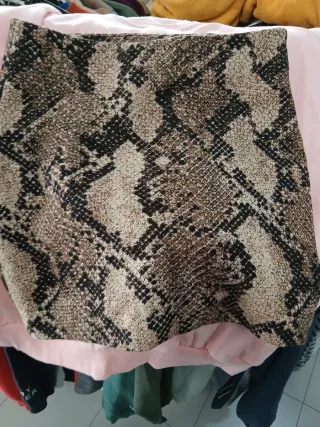 Falda Mini Estampado Serpiente