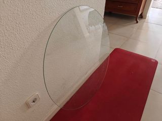 Cristal redondo de 80 cm de diámetro y 6 mm grosor