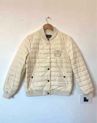 Chaqueta Bomber acolchada de Roberto Verino Beige